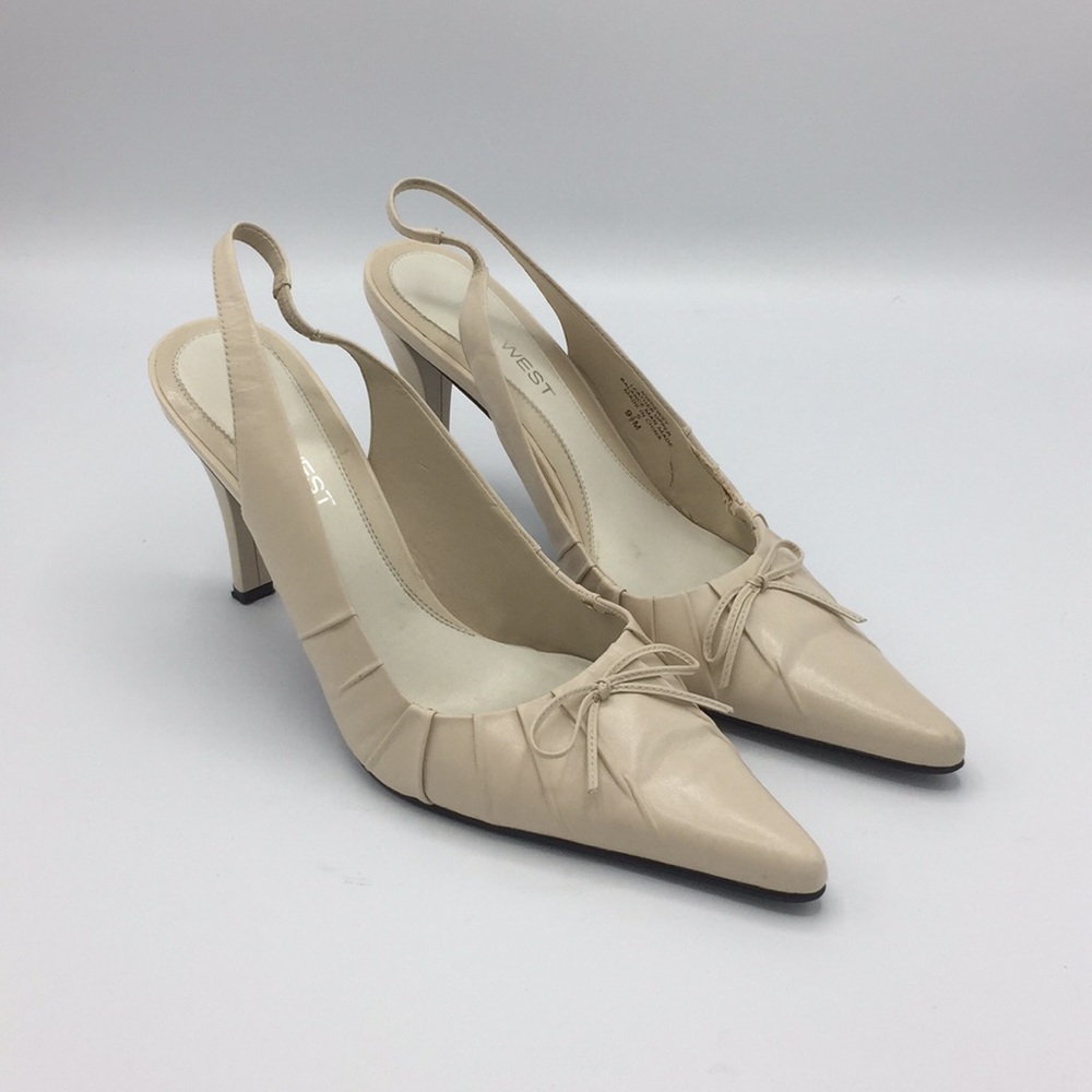 Nine West NW Dewey Light Natural Leather Size 91/2